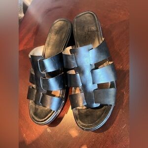 Naturalizer Black Strap Open Toe Heeled Sandals Women’s Size 10 M